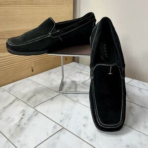 VTG Parade Womens Suede Leather Driving Loafers Stitching Preppy Old Money 7M